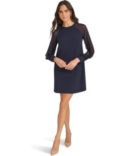 Calvin Klein Scuba Crepe Chiffon Sleeve Aline Dress | Dresses 11 Calvin Klein Scuba Crepe Chiffon Sleeve Aline Dress | Dresses -Closet Fave Shop 6114N0Wg KL. AC SR736920
