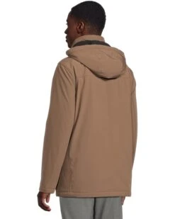 Calvin Klein Hooded Rip Stop Water and Wind Resistant Jacket with Fleece Bib | Coats & Outerwear -Closet Fave Shop 6182j8Ri9aL. AC SR736920