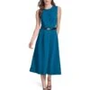 Calvin Klein Sleeveless Scuba Crepe Belted Midi Dress | Dresses -Closet Fave Shop 61OOMiIQ06L. AC SR736920