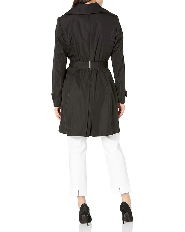 Calvin Klein Single Breasted Belted Rain Jacket with Removable Hood | Coats & Outerwear 5 Calvin Klein Single Breasted Belted Rain Jacket with Removable Hood | Coats & Outerwear - Image 3