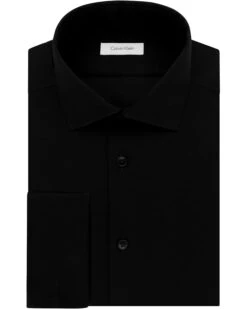 Calvin Klein Dress Shirt Slim Fit Non Iron Herringbone French Cuff | Shirts & Tops