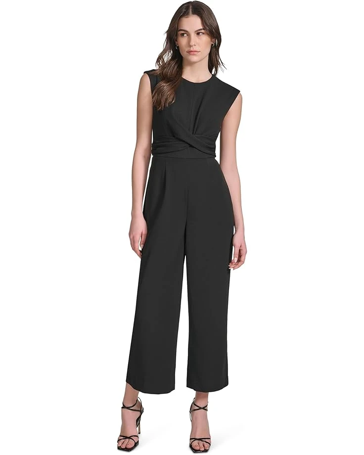 Calvin Klein Cap Sleeve Scuba Crepe Twist Front Midi Dress | Dresses 3 Calvin Klein Cap Sleeve Scuba Crepe Twist Front Midi Dress | Dresses