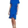 Calvin Klein Short Sleeve Ruffle Wrap Dress | Dresses