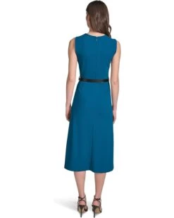 Calvin Klein Sleeveless Scuba Crepe Belted Midi Dress | Dresses -Closet Fave Shop 61hkn3rkG5L. AC SR736920