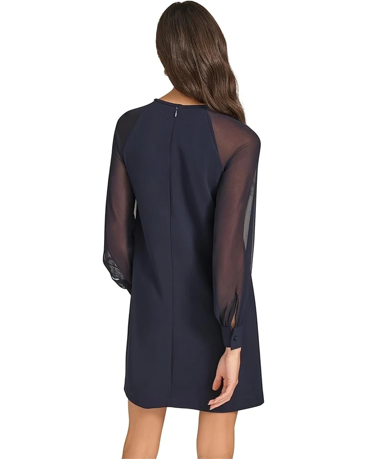 Calvin Klein Scuba Crepe Chiffon Sleeve Aline Dress | Dresses 5 Calvin Klein Scuba Crepe Chiffon Sleeve Aline Dress | Dresses - Image 3