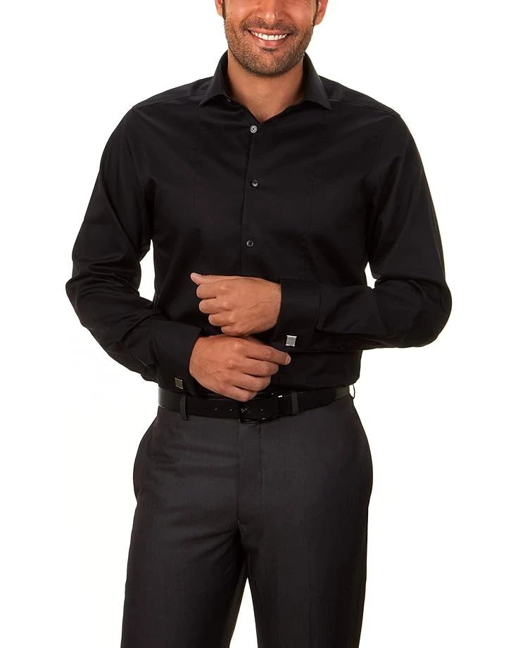 Calvin Klein Dress Shirt Slim Fit Non Iron Herringbone French Cuff | Shirts & Tops 4 Calvin Klein Dress Shirt Slim Fit Non Iron Herringbone French Cuff | Shirts & Tops - Image 2