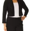 Calvin Klein Three-Quarter-Sleeve Shimmer Shrug | Coats & Outerwear -Closet Fave Shop 61vFETBw GL. AC SR736920