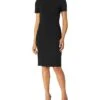 Calvin Klein Short Sleeved Seamed Sheath Dress | Dresses