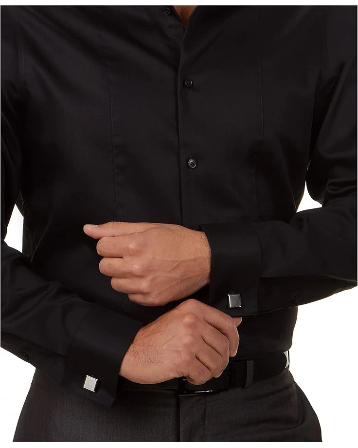 Calvin Klein Dress Shirt Slim Fit Non Iron Herringbone French Cuff | Shirts & Tops 5 Calvin Klein Dress Shirt Slim Fit Non Iron Herringbone French Cuff | Shirts & Tops - Image 3