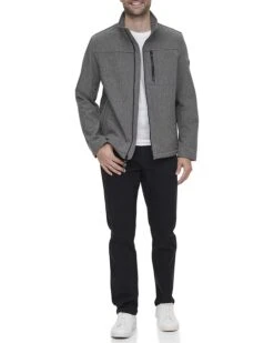 Calvin Klein Water Resistant Soft Shell Open Bottom Jacket (Standard and Big & Tall) | Coats & Outerwear -Closet Fave Shop 71IQpDZGCPL. AC SR736920