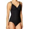 Calvin Klein Standard Shirred One Piece Swimsuit with Removable Cups | Swimwear