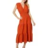 Calvin Klein Gauze V-Neck Tiered Skirt Dress | Dresses -Closet Fave Shop 71Ook1lbJfL. AC SR736920