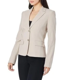 Calvin Klein Two Button Lux Blazer (Petite, Standard, & Plus) | Coats & Outerwear -Closet Fave Shop 71Tt5BYbunL. AC SR736920