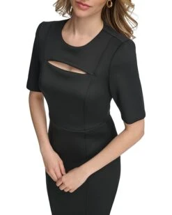 Calvin Klein Scuba Short Sheath Dress with Cutout Detail | Dresses -Closet Fave Shop 71d8Cp1BhL. AC SR736920