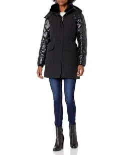 Calvin Klein Zip Front Polyfill Anorack Parka | Coats & Outerwear