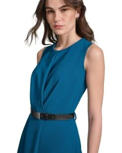Calvin Klein Sleeveless Scuba Crepe Belted Midi Dress | Dresses -Closet Fave Shop 71lIDSRnlHL. AC SR736920