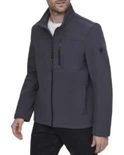 Calvin Klein Water Resistant Soft Shell Open Bottom Jacket (Standard and Big & Tall) | Coats & Outerwear -Closet Fave Shop 71qd5P6 lpS. AC SR736920
