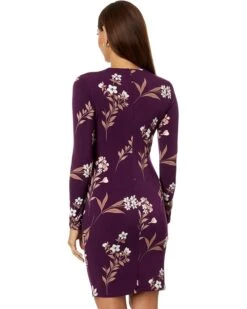 Calvin Klein Matte Jersey V-Neck Dress with Gold V-Bar and Side Ruching | Dresses -Closet Fave Shop 71s kb9zML. AC SR736920