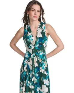 Calvin Klein Matte Jersey Printed Front Knot Dress | Dresses -Closet Fave Shop 819JtcyAlL. AC SR736920