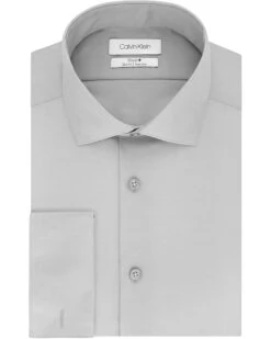Calvin Klein Dress Shirt Slim Fit Non Iron Solid French Cuff | Shirts & Tops -Closet Fave Shop 81OAlzgzciS. AC SR736920