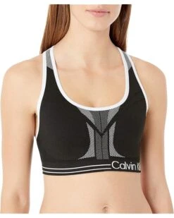 Calvin Klein Performance Moisture Wicking Medium Impact Reversible Seamless Sports Bra | Underwear & Intimates