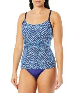 Calvin Klein Over The Shoulder Tankini Swimsuit | Swimwear
