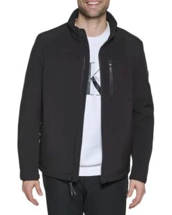Calvin Klein Water Resistant Soft Shell Open Bottom Jacket (Standard and Big & Tall) | Coats & Outerwear -Closet Fave Shop 81YSrnv6njL. AC SR736920