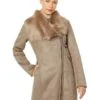 Calvin Klein Asymmetrical Faux Shearling | Coats & Outerwear -Closet Fave Shop 81YoNSlp7TL. AC SR736920