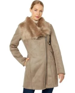 Calvin Klein Asymmetrical Faux Shearling | Coats & Outerwear