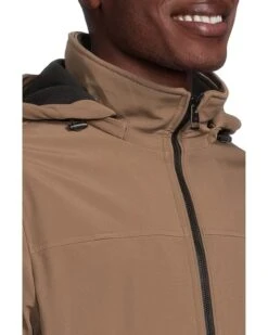 Calvin Klein Hooded Rip Stop Water and Wind Resistant Jacket with Fleece Bib | Coats & Outerwear -Closet Fave Shop 81e5sm4pTwL. AC SR736920