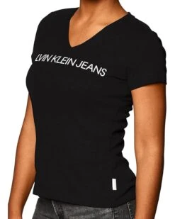 Calvin Klein Short Sleeve Cropped Logo T-Shirt | Shirts & Tops -Closet Fave Shop 81iEfCl6TQL. AC SR736920