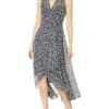 Calvin Klein Chiffon Print V-Neck Maxi Dress | Dresses