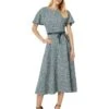 Calvin Klein Tweed Self Tie Belt Midi | Dresses