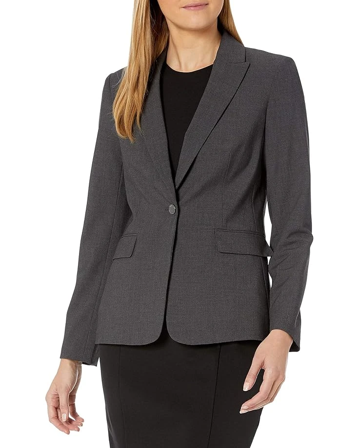 Calvin Klein One Button Lux Blazer | Coats & Outerwear 3 Calvin Klein One Button Lux Blazer | Coats & Outerwear