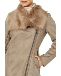 Calvin Klein Asymmetrical Faux Shearling | Coats & Outerwear -Closet Fave Shop 81zxwCG55uL. AC SR736920