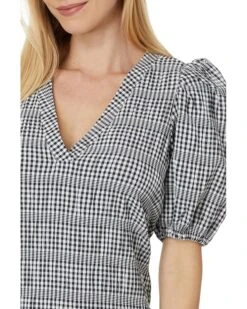 Calvin Klein Gingham Print Gauze Dress with Puff Sleeve | Dresses -Closet Fave Shop 91Ef1wouhHL. AC SR736920