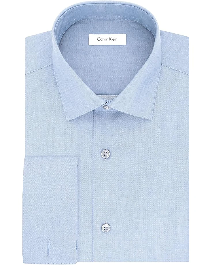 Calvin Klein Dress Shirt Slim Fit Non Iron Herringbone French Cuff | Shirts & Tops 3 Calvin Klein Dress Shirt Slim Fit Non Iron Herringbone French Cuff | Shirts & Tops